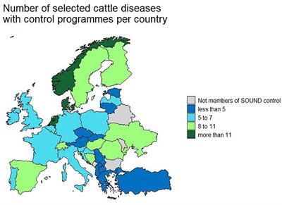 Corrigendum: Overview of Cattle Diseases Listed Under Category C, D or E in the Animal Health Law for Which Control Programmes Are in Place Within Europe